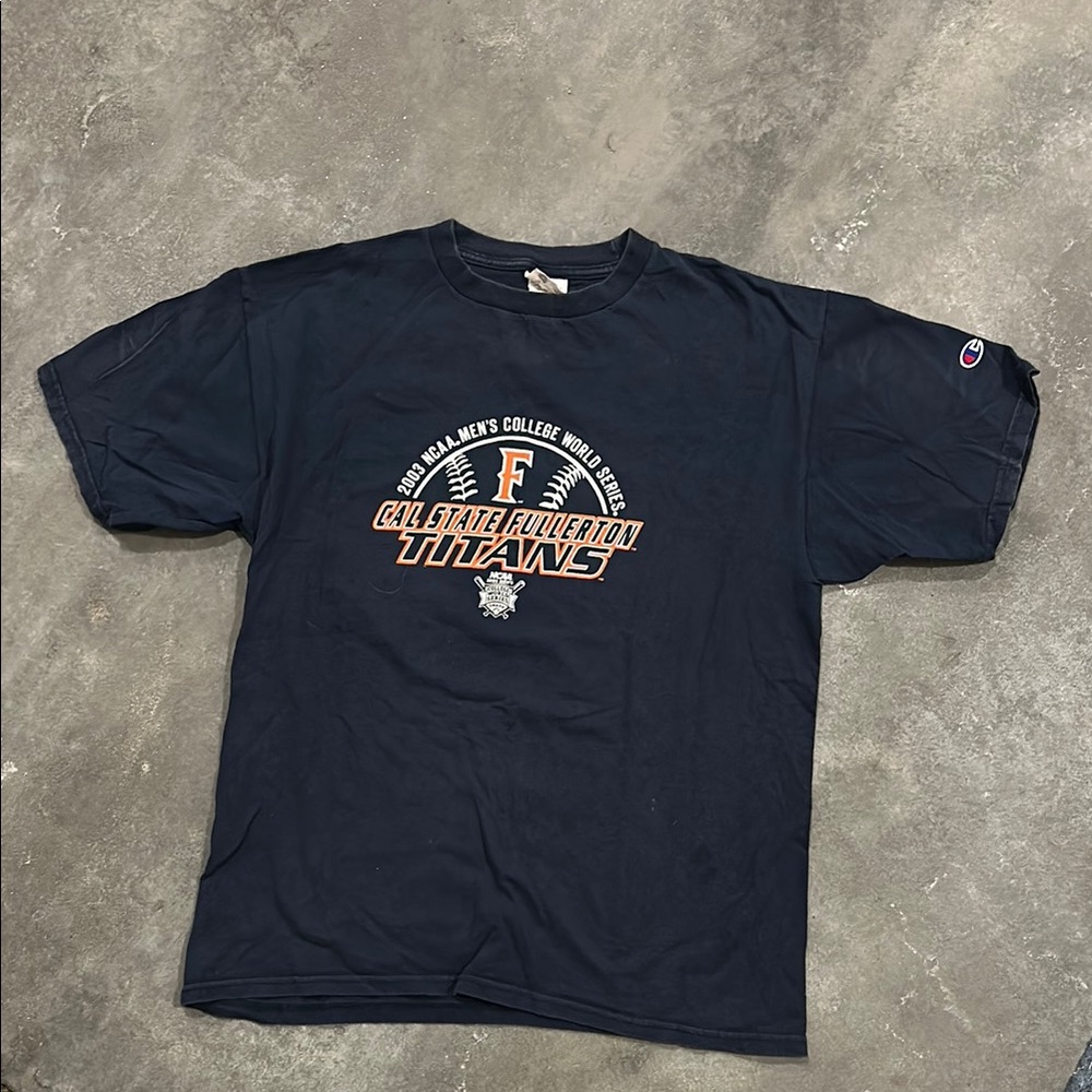 Vintage Cal State Fullerton Baseball College World Series Short Sleeve Shirt